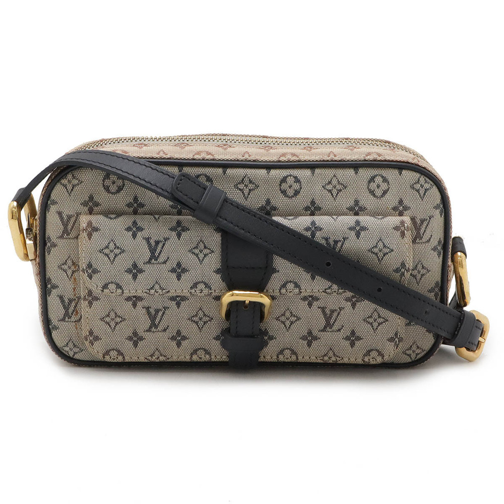 LOUIS VUITTON Monogram Juliette Crossbody Bag Canvas Leather Blue